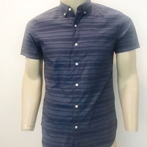 Bonobos blue striped short sleeve button down